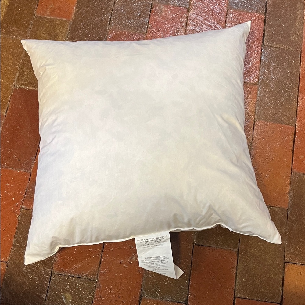 Downlite pillow 20” X 20” Warerfowl feathers